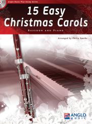 15 easy Christmas Carols (+CD) for bassoon and piano 