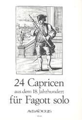 24 Capricen aus dem 18. Jahrhundert für Fagott 