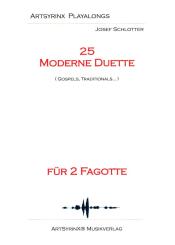 25 moderne Duette (+CD) für 2 Fagotte, Spielpartitur 