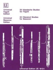 30 klassische Studien für Fagott 