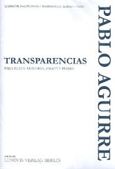 Aguirre, Pablo: Transparencias für Flöte, Fagott und Klavier, Stimmen 