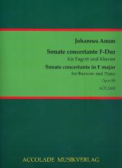Amon, Johann Andreas: Sonate concertante F-Dur für Fagott und Klavier 
