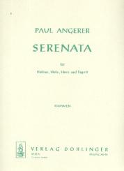 Angerer, Paul: Serenata für Violine, Viola, Horn und Fagott, Stimmen 