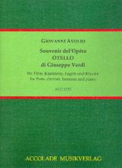 Avolio, Giovanni: Souvenir del'Opéra Otello die Giuseppe Verdi für Flöte, Klarinette, Fagott und Klavier, Stimmen 