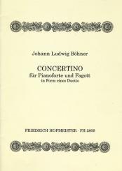Böhner,  Johann Ludwig: Concertino für Fagott und Klavier 