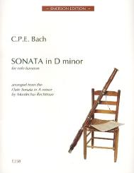 Bach, Carl Philipp Emanuel: Sonata d minor for bassoon 