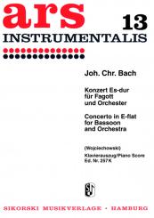 Bach, Johann Christian: Konzert Es-Dur für Fagott und Orchester für Fagott und Klavier 