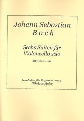 Bach, Johann Sebastian: 6 Suiten für Violoncello BWV1007-BWV1012 für Fagott 