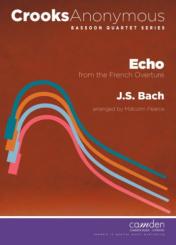Bach, Johann Sebastian: Echo from French Ouverture for 4 bassoons, score and parts 