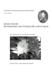 Backofen, Johann Georg Heinrich: Kleine Duette für Klarinette und Violoncello (Fagott) 