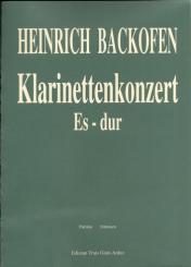 Backofen, Johann Georg Heinrich: Konzert Es-Dur für Klarinette und Orchester, Partitur und Solostimme 