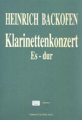 Backofen, Johann Georg Heinrich: Konzert Es-Dur für Klarinette und Orchester, Stimmensatz (Streicher 2-2-1-1-2-1) 