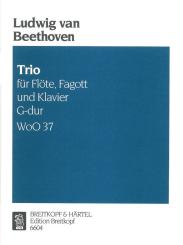 Beethoven, Ludwig van: Trio für Flöte, Fagott und Klavier, Stimmen 