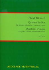 Berwald, Franz Adolf: Quartett Es-Dur für Klarinette, Horn, Fagott und Klavier, Stimmen 