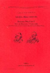 Blanc, Adolphe: Sonata No.1 F-Dur für Horn und Fagott (Violoncello), 2 Spielpartituren 