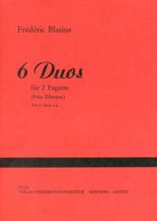 Blasius, Matthieu-Frederic: 6 Duos Band 2 (Nr.4-6) für 2 Fagotte 