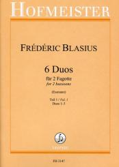 Blasius, Matthieu-Frederic: 6 Duos Band 1 (Nr.1-3) für 2 Fagotte  