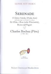Bochsa,  Charles ( Père): Serenade op.12 für Flöte, Oboe (Klarinette), Horn und Fagott, Partitur und Stimmen 