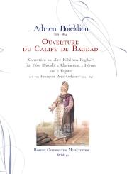 Boieldieu, Francois Adrien: Ouverture du Calife de Bagdad für  Flöte (Piccolo), 2 Klarinetten, 2 Hörner, 2 Fagotte, Partitur und Stimmen 
