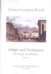 Brandl, Johann Evangelist: Adagio und Variationen op.44 für Fagott und Klavier 
