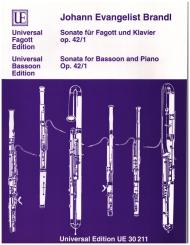Brandl, Johann Evangelist: Sonate op.42,1 für Fagott und Klavier  