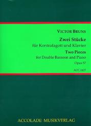 Bruns, Victor: 2 Stücke op.57 für Kontrafagott und Klavier  