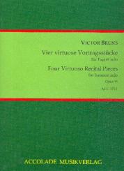 Bruns, Victor: 4 virtuose Vortragsstücke op.93 für Fagott 