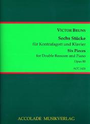 Bruns, Victor: 6 Stücke op.80 für Kontrafagott und Klavier  