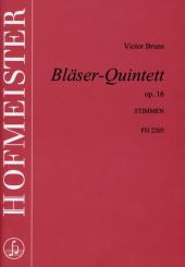 Bruns, Victor: Quintett op.16 für Flöte, Oboe, Klarinette, Horn und Fagott, Stimmen 