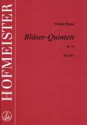 Bruns, Victor: Quintett op.16 für Flöte, Oboe, Klarinette, Horn und Fagott, Partitur 