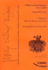 Buchner, Philipp Friedrich: Plectrum musicum op.4 Band 5 für 2 Fagotte und Bc, Partitur und Stimmen 
