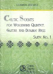 Celtic Scents - Suite no.1 for flute, oboe, clarinet, horn, bassoon, guitar and double bass, score and parts 