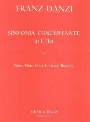 Danzi, Franz: Sinfonia concertante Es-Dur für Flöte, Oboe, Horn, Fagott und Klavier, Stimmen 