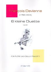 Devienne, Francois: 6 kleine Duette op.82 für Flöte und Violoncello (Fagott), Spielpartitur 