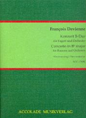 Devienne, Francois: Konzert B-Dur für Fagott und Orchester für Fagott und Klavier 