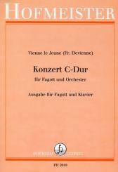 Devienne, Francois: Konzert C-Dur  für Fagott und Orchester, für Fagott und Klavier 