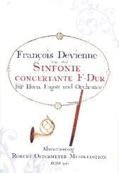 Devienne, Francois: Sinfonie concertante F-Dur für Horn, Fagott und Orchester für Horn, Fagott und Klavier, Stimmen 