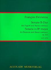 Devienne, Francois: Sonate B-Dur op.24,4 für Fagott und Bc  