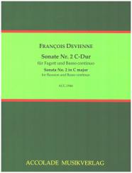 Devienne, Francois: Sonate C-Dur Nr.2 für Fagott und Basso continuo 