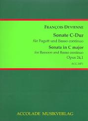 Devienne, Francois: Sonate C-Dur op.24,1 für Fagott und Bc 