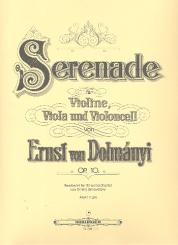 Dohnanyi, Ernö (Ernst von): Serenade C-Dur op.10 für Streichorchester, Partitur 