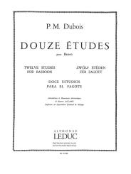 Dubois, Pierre Max: 12 Études pour basson  