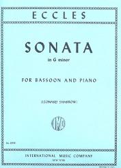 Eccles, Henry: Sonate g-Moll für Fagott und Klavier 
