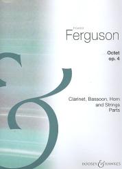Ferguson, Howard: Oktett op.4 für Klarinette, Fagott, Horn und Streicher, Stimmensatz 