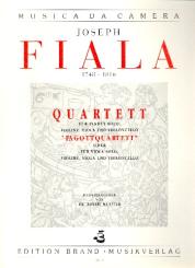 Fiala, Joseph: Quartett für Fagott (Viola) solo, Violine, Viola und Violoncello 