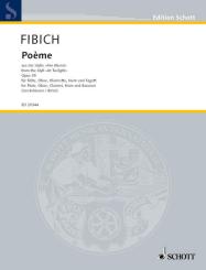 Fibich, Zdenek: Poème op. 39 für Bläserquintett (Flöte, Oboe, Klarinette, Horn und Fagott), Partitur und Stimmen 