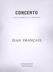 Francaix, Jean: Concerto pour clarinette et orchestre partition, copie d'archive 