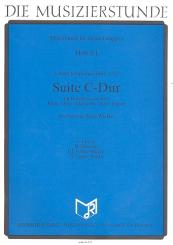 Fux, Johann Joseph: Suite C-Dur  für Flöte, Oboe, Klarinette, Horn und Fagott), Partitur und Stimmen 