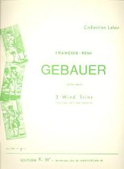 Gébauer, Francois-Réné: Trio c-Moll Nr.2 für Klarinette, Horn und Fagott Stimmen 