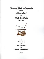 Gade, Niels Wilhelm: 3 Aquarelle für Flöte, Oboe, Klarinette, Horn und Fagott, Partitur und Stimmen 